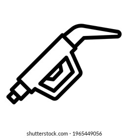 Icono de bomba de queroseno. Esquema Icono vector bomba de Kerosene para diseño web aislado en fondo blanco