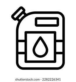 Diseño de iconos de línea de vector de Kerosene
