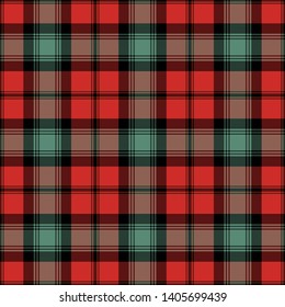 Kerr Ancient Tartan. Seamless pattern for fabric, kilts, skirts, plaids