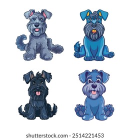 Kerry Blue Terrier dog tshirt design graphic