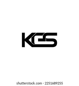 kes initial letter monogram logo design
