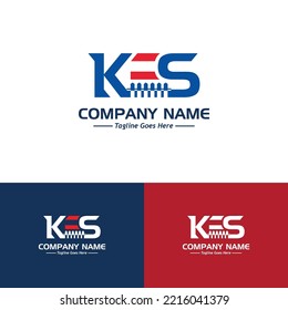 kes letters logo, sample company logo, a simple vector design