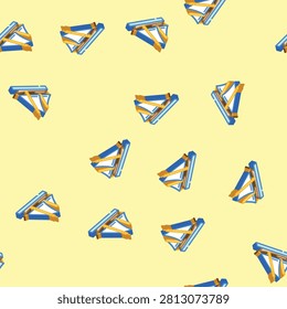 ketch ancient ship isometric seamless pattern. ketch ancient ship sign illustration