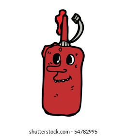 dibujos animados de botellas de ketchup