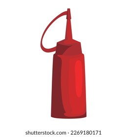 ketchup bottle design over white