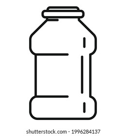 Ketchup bottle icon. Outline Ketchup bottle vector icon for web design isolated on white background