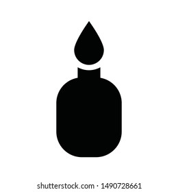 ketchup bottle icon is a simple icon, like bottle with simple black color, suitable for various needs of your company or business icon,