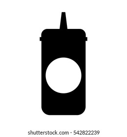 ketchup bottle isolated icon vector illustration design
