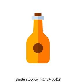 Ketchup Bottle , linear and full pictogram isolated on white