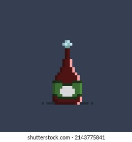 ketchup bottle in pixel style