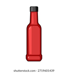 Ketschup-Flasche zeigt eine lebendige rote Tomatensauce Gewürz, ideal für die Zugabe von Geschmack zu Lebensmitteln und Snacks, Hervorhebung Food-Styling und Produkt-Illustration