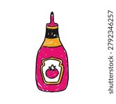 Ketchup Bottle Tomato Sauce Condiment BBQ Grill