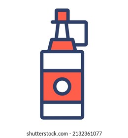 icono de línea de vector vector de ketchup. Icono de línea vector simple