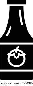 Ketchup Bottle vector icon. Can be used for printing, mobile and web applications.