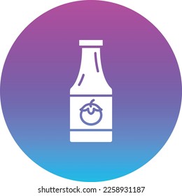 Ketchup Bottle vector icon. Can be used for printing, mobile and web applications.