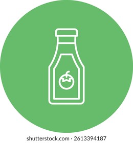 Ketchup Bottle vector icon. Can be used for printing, mobile and web applications.