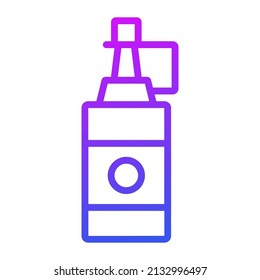 icono de línea vectorial de botellas de ketchup. Icono de línea vector simple