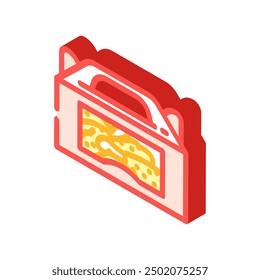 ketchup chicken fried isometric icon vector. ketchup chicken fried sign. isolated symbol illustration