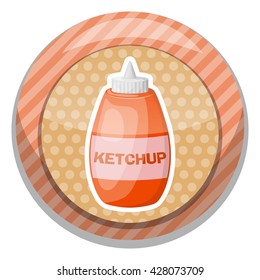 Ketchup colorful icon