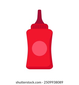 Ketchup container icon with flat style. Simple ketchup container vector illustration 