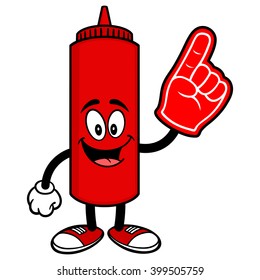 Ketchup with a Foam Finger