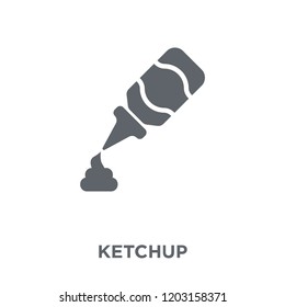 Ketchup icon. Ketchup design concept from Kitchen collection. Simple element vector illustration on white background.