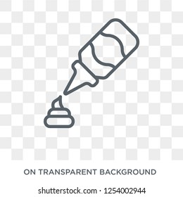 Ketchup icon. Ketchup design concept from Kitchen collection. Simple element vector illustration on transparent background.