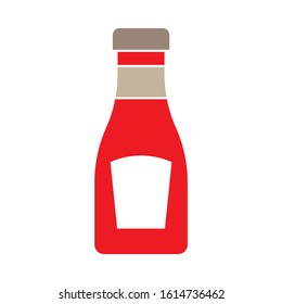 Ketschup-Symbol. flache Illustration des Ketschup-Vektorillustration-Symbols. Ketschup-Symbol