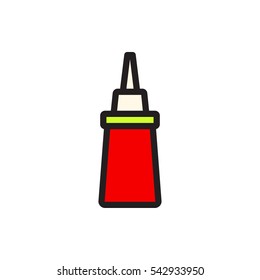 ketchup icon illustration isolated vector sign symbol