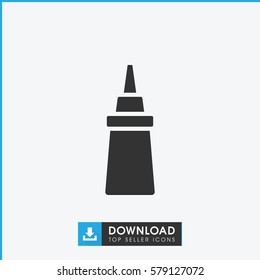 ketchup icon illustration isolated vector sign symbol