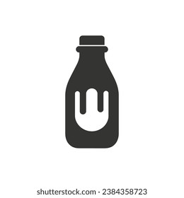 Ketchup Icon on White Background - Simple Vector Illustration
