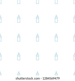 ketchup icon pattern seamless white background. Editable line ketchup icon. ketchup icon pattern for web and mobile.