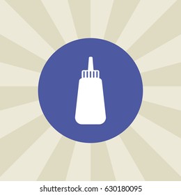 ketchup icon. sign design. background