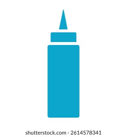 ketchup icon Simple thin line stroke vector