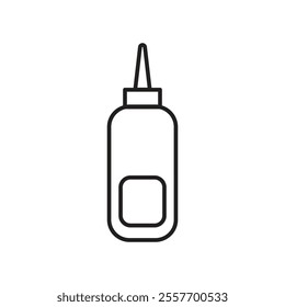 Ketchup icon Thin line art collection