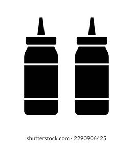 ketchup icon vector design template in white background