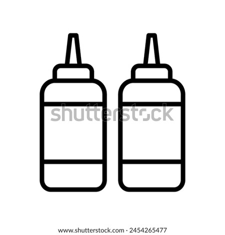 ketchup icon vector design template simple and clean