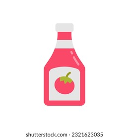 Ketchup icon in vector. Illustration