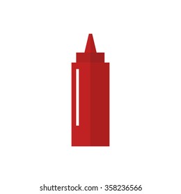 ketchup icon. vector illustration
