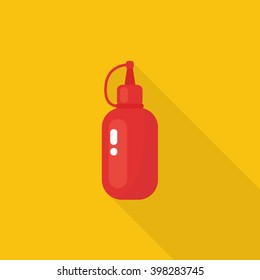 ketchup icon. vector illustration