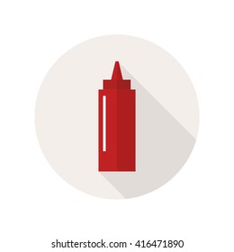 ketchup icon. vector illustration