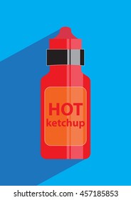 ketchup icon. vector illustration