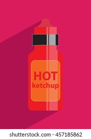 ketchup icon. vector illustration