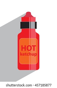 ketchup icon. vector illustration