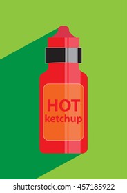 ketchup icon. vector illustration