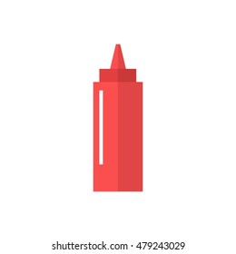ketchup icon. vector illustration