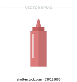 ketchup icon. vector illustration
