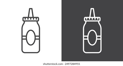 Ketchup-Symbol, Vektorlogo-Set-Kollektion für Web-App ui