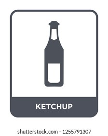 ketchup icon vector on white background, ketchup trendy filled icons from Kitchen collection, ketchup simple element illustration