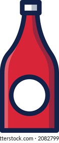 Ketchup illustration icon design flat food